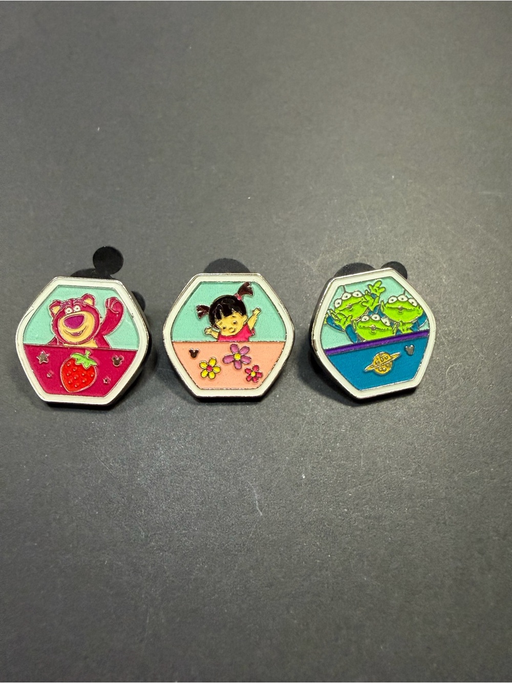 Disney Shoe Charms Trio - Pink, Mint & Blue Accents